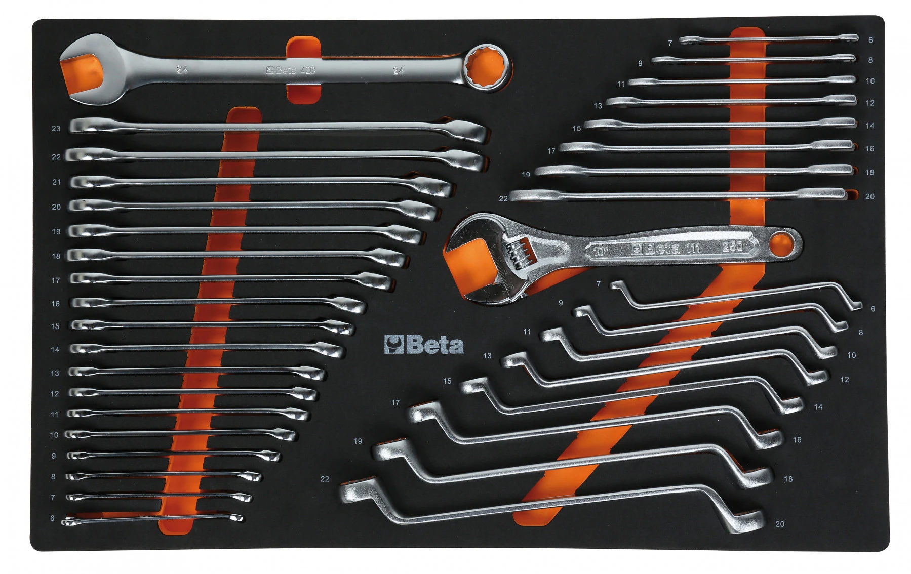 Beta 024002221 2400S O7/E-S Chariot à Outils Rempli 240 Pièces Orange – Image 3