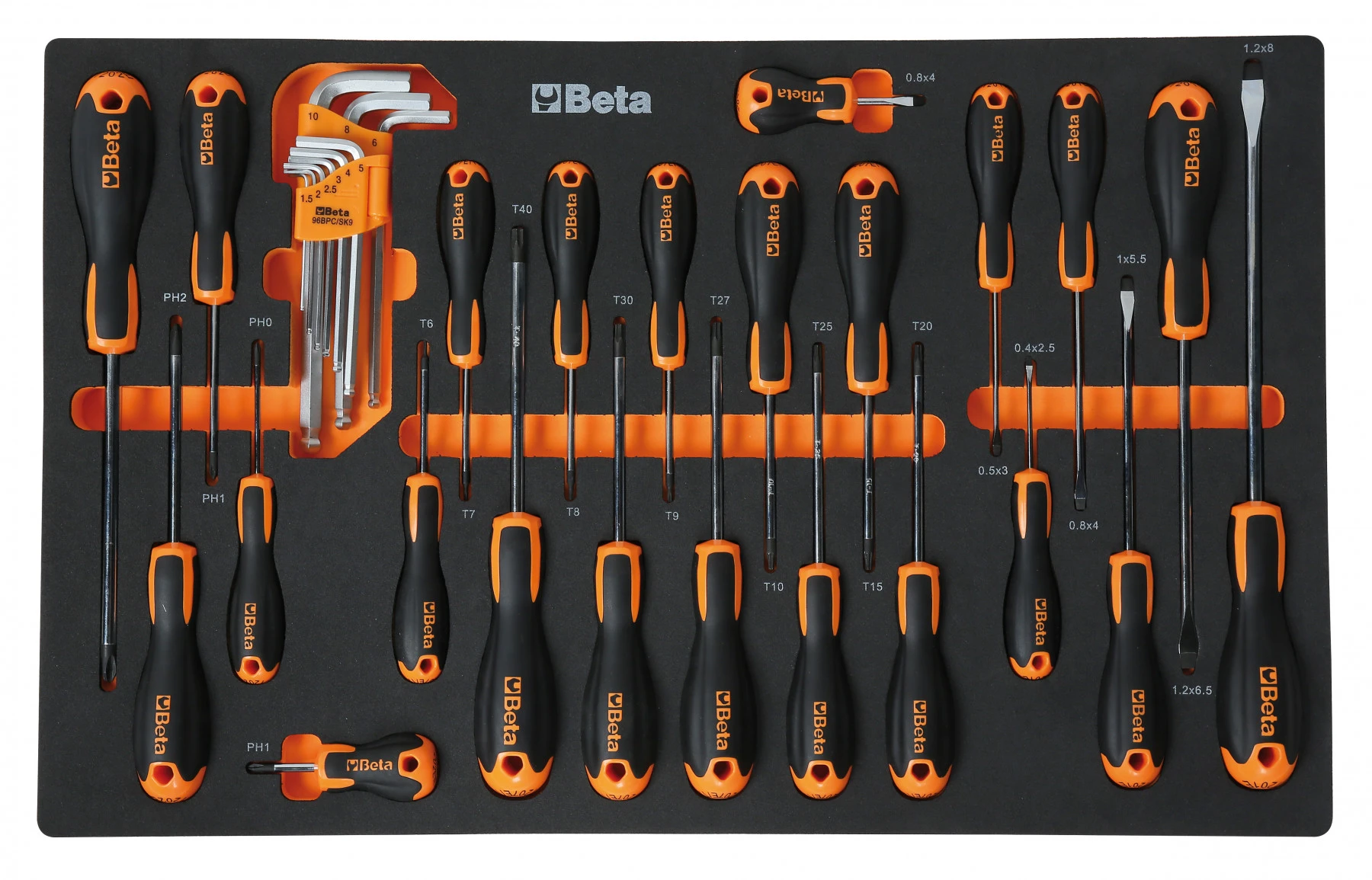 Beta 024002221 2400S O7/E-S Chariot à Outils Rempli 240 Pièces Orange – Image 4
