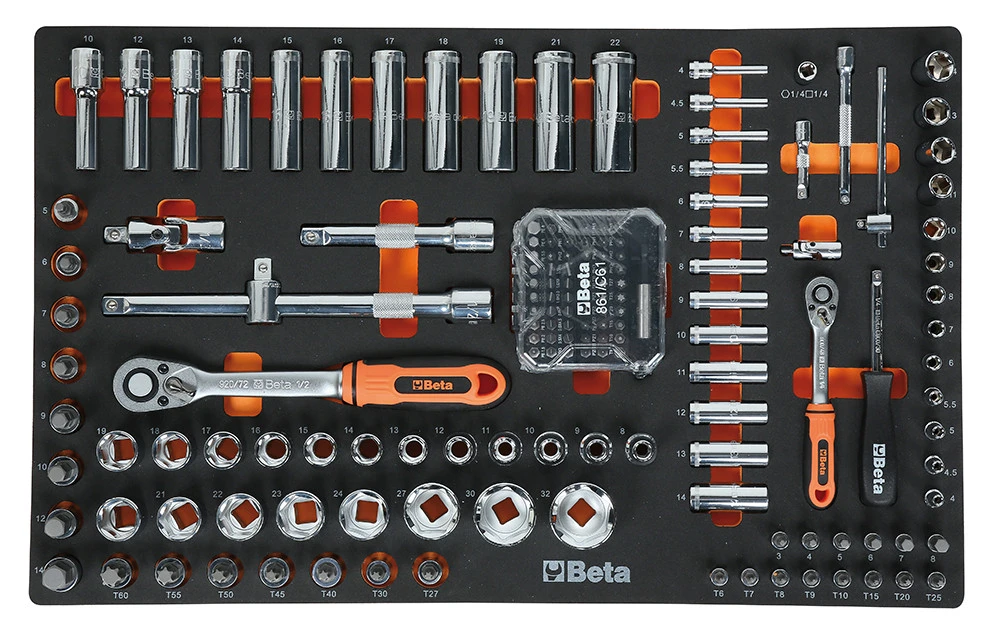 Beta 024002225 Chariot à Outils 2400S G7/E-M-WAGEN 309-pièces Gris – Image 3