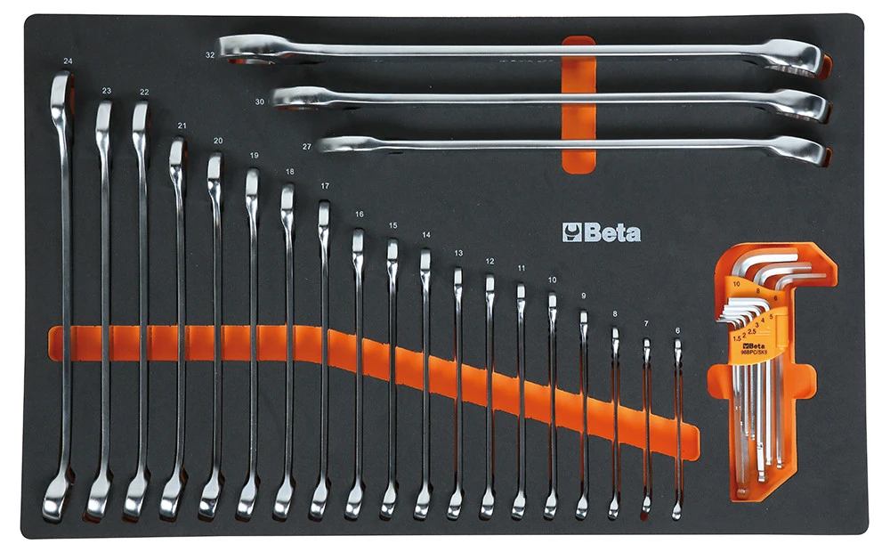 Beta 024002225 Chariot à Outils 2400S G7/E-M-WAGEN 309-pièces Gris – Image 4