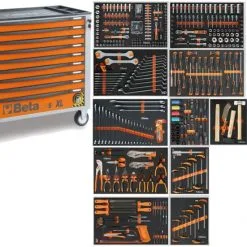 Beta 024002251 2400S XL09/E-XL Chariot à Outils Rempli 493 Pièces Orange