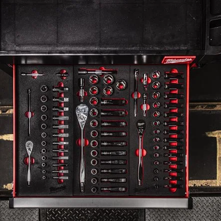 Milwaukee Accessoires '3/8'''' Cliquet Et Douilles En Incrustation De Mousse 32 Pièces 4932479825' – Image 2