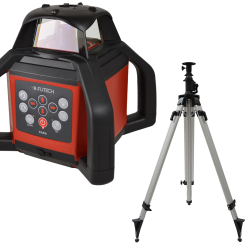 Futech 051.02.50.R-P Para Red Rotation Laser En Valise + Trépied 330 Cm + Règle 240 Cm