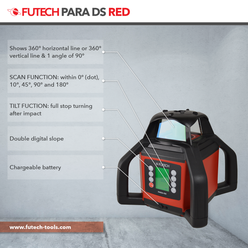 Futech 051.05 Para DS Red Rotational Laser Dans Une Valise â Image 5