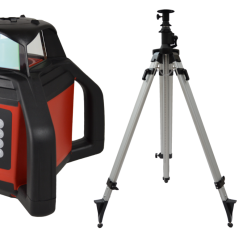 Futech 061.05.50.G-P Para DS Green Rotation Laser En Valise + Trépied 330 Cm + Règle 240 Cm