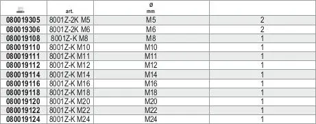 Beta 080019110 Logement Du Tendeur M10 Ø Mm