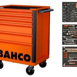 Bahco 1472K6-FULL3 Chariot à Outils Orange 130 Pièces