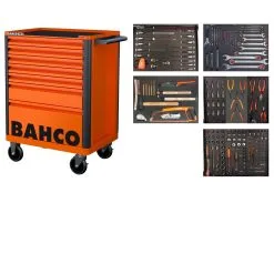 Bahco 1472K7-FULL5 Orange Chariot à Outils De 193 Pièces
