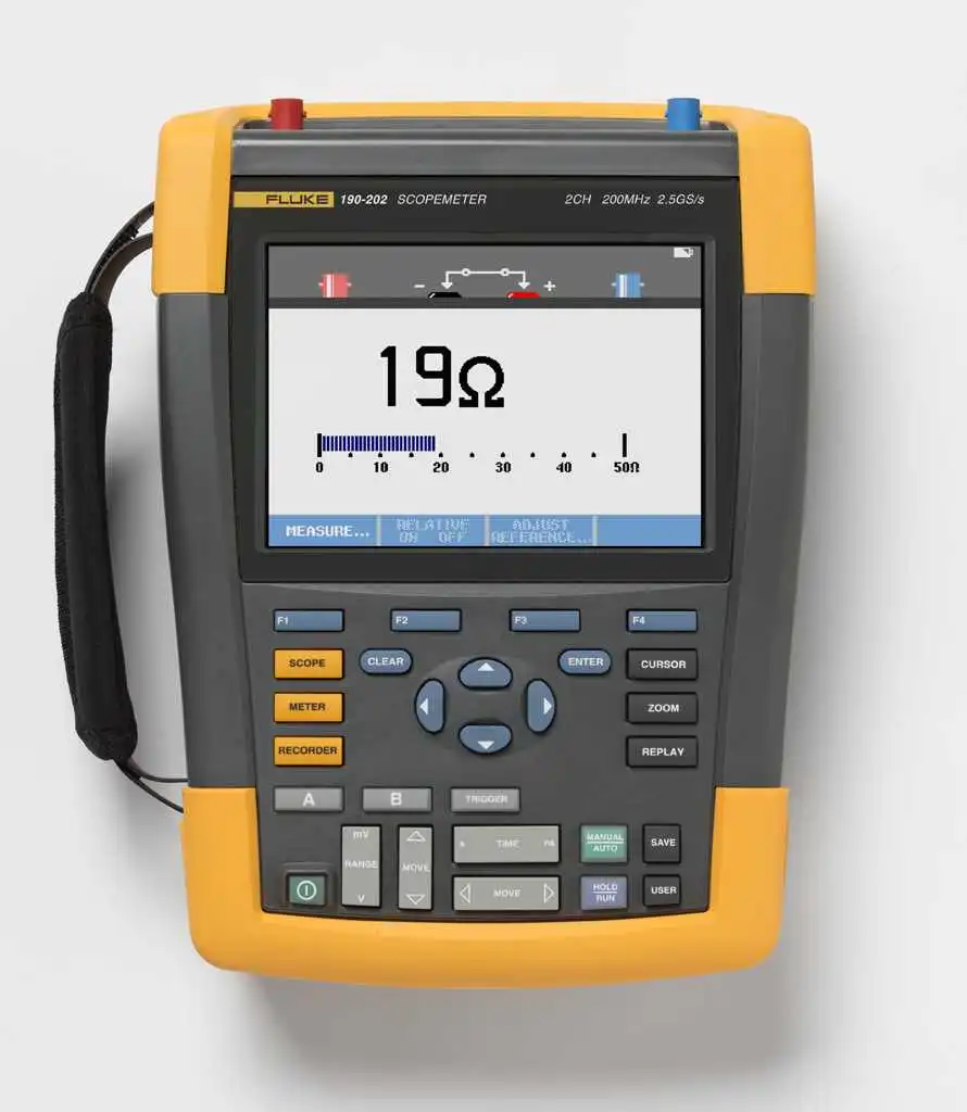 Fluke 190-202/EU Multimètre Couleur 2 Canaux 200 Mhz – Image 2