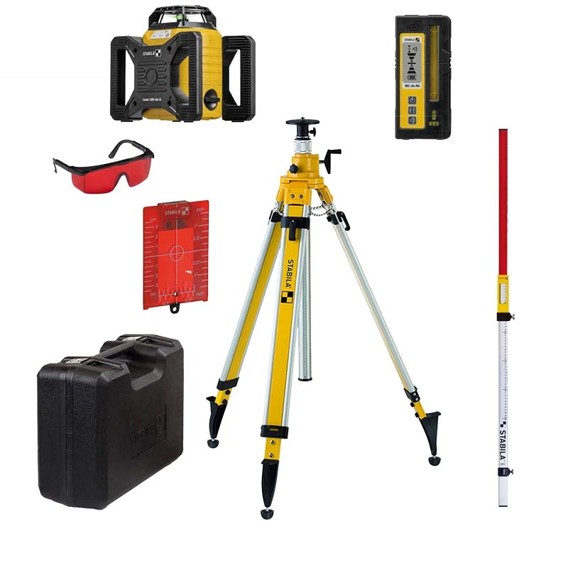 Stabila 19241 Laser Rotatif LAR 160 Rouge, Jeu De 7 Pièces