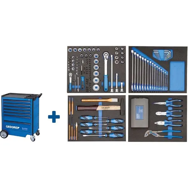 GEDORE 2005 TS 147 Chariot à Outils 147 Pièces 2980282 – Image 2