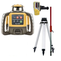 Topcon 555053 Laser De Chantier RL-H5A + Récepteur LS100D + Trépied + Bâton