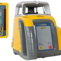 Spectra Physics 600601 LL300N Laser De Chantier Rotatif + Trépied + Récepteur + Télécommande (rechargeable)