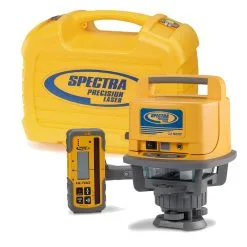 Spectra Physics 601420 LL500 Laser De Chantier (rechargeable) + Récepteur HL700 + Trépied + Flexilat
