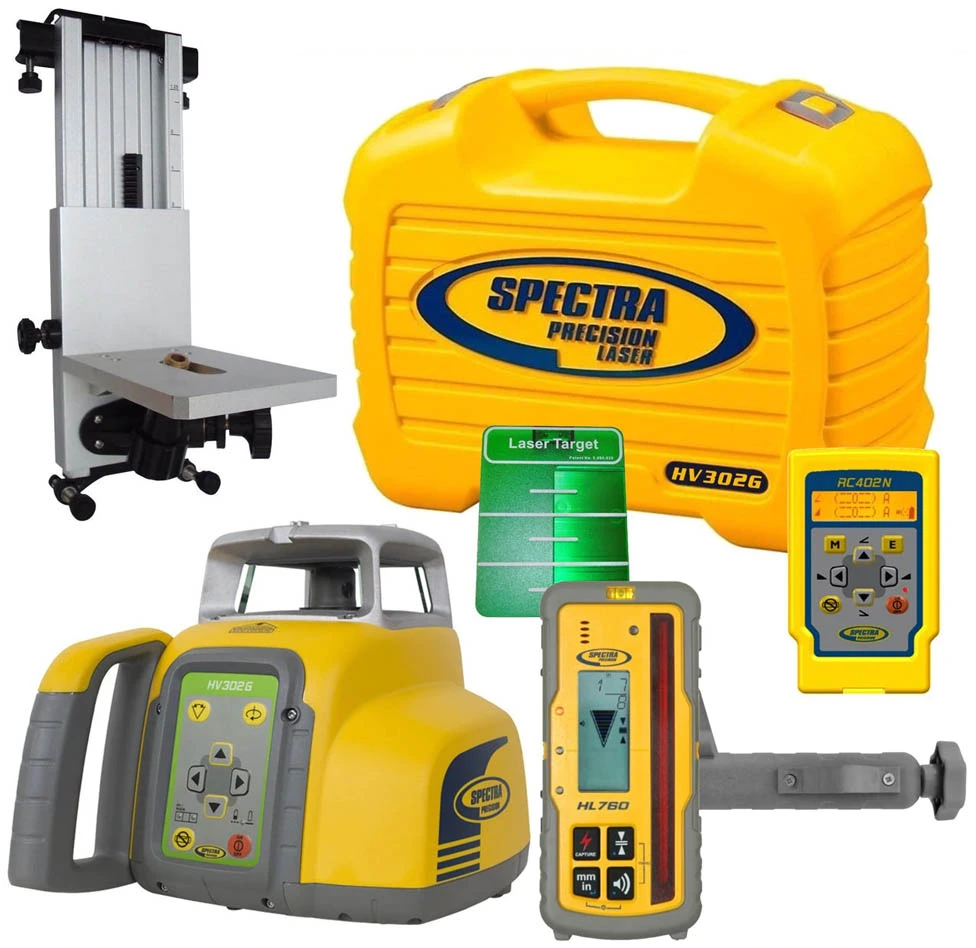 Spectra Physics 601931 HV302G Laser à Faisceau Rotatif Vert (rechargeable) + Récepteur HL760U