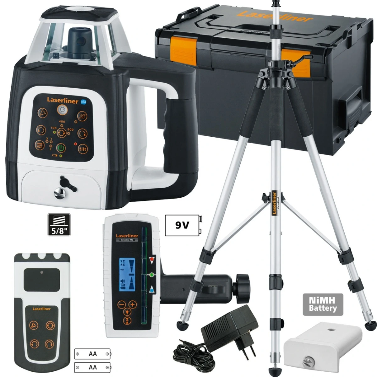 Laserliner Centurium Express Green 410 S SET Laser Rotatif En L-Boxx + Trépied VarioStand 300cm – Image 2