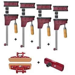 PIHER Promo-SET 4 X PRL400 Corpus Pince à Coller + Jeu De Supports Inclinables + Connecteur